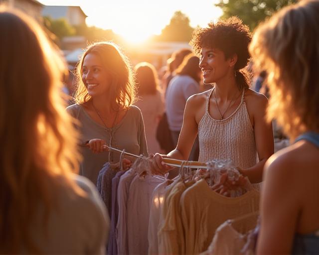 Community clothing swap event